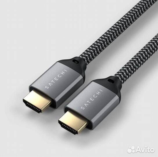 Кабель Satechi 8K ultra HD hdmi 2.1 Cable 2 м сер