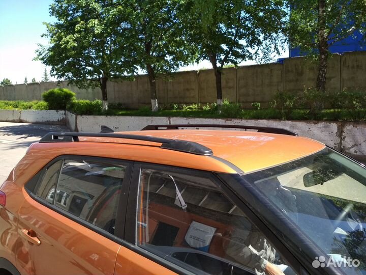 Рейлинги (дуги) Hyundai Creta 2016-2021 (чёрные)