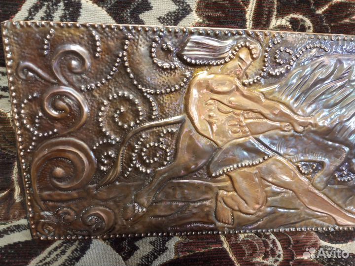 Картина чеканка (медь СССР 1989г.в.)