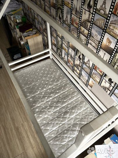 Детская кровать домик 80 на 160 с ящиками