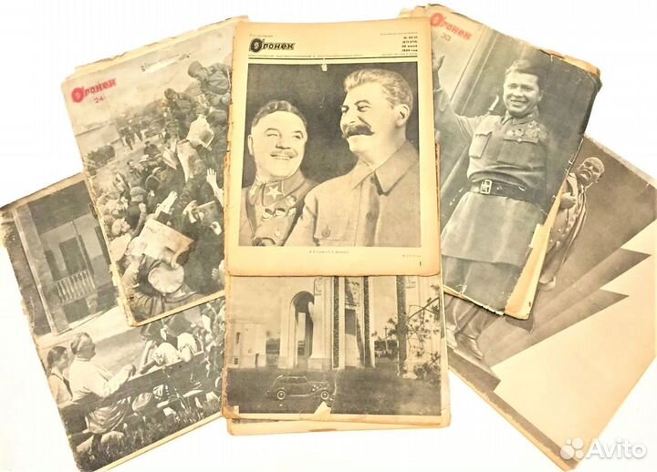 Журнал Огонек, СССР, 1937-1945 гг