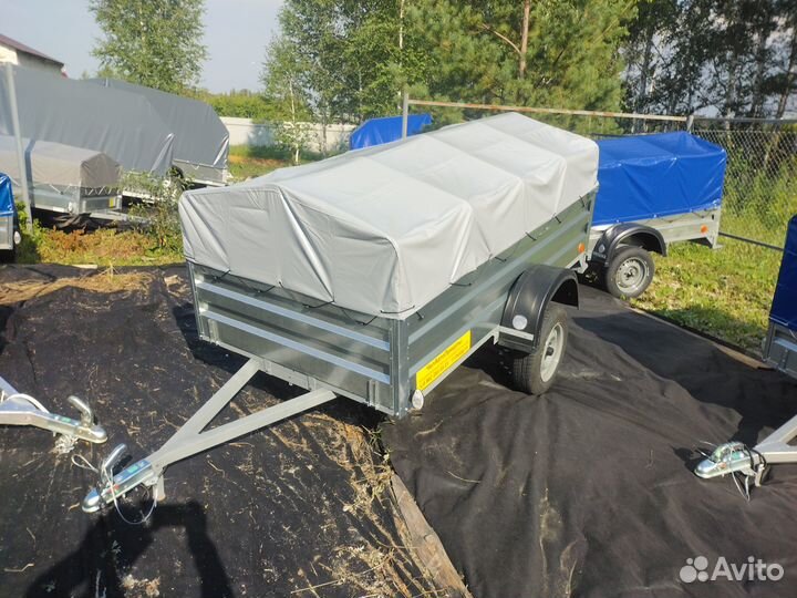 Прицеп Гранит 2.5х1.3 борт 50см с тентом