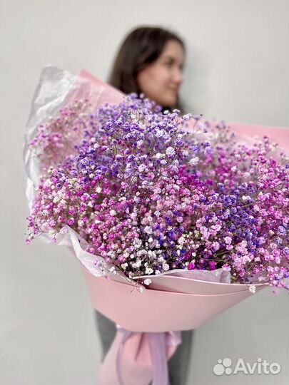 Букет из 15 Гипсофил в фоамиране