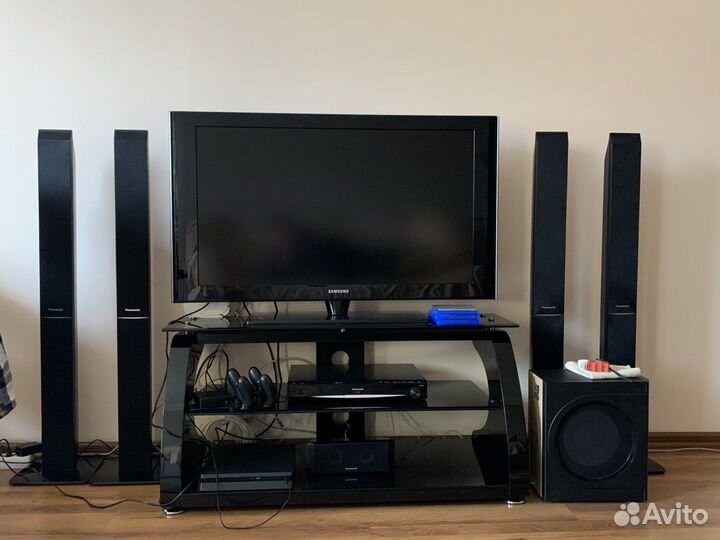 Домашний кинотеатр panasonic- телевизор Samsung
