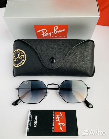 Очки ray ban octagonal пепельные