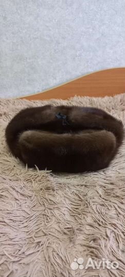 Норковая шапка мужская ушанка