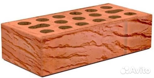 Кирпич облицовочный Терракотовый светлый Керма одинарный 1нф