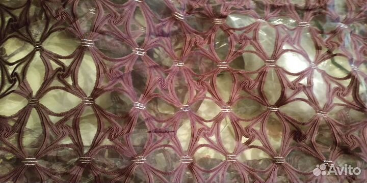 Тюль лило-феолет