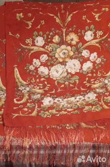 Павловопосадский платок шерсть