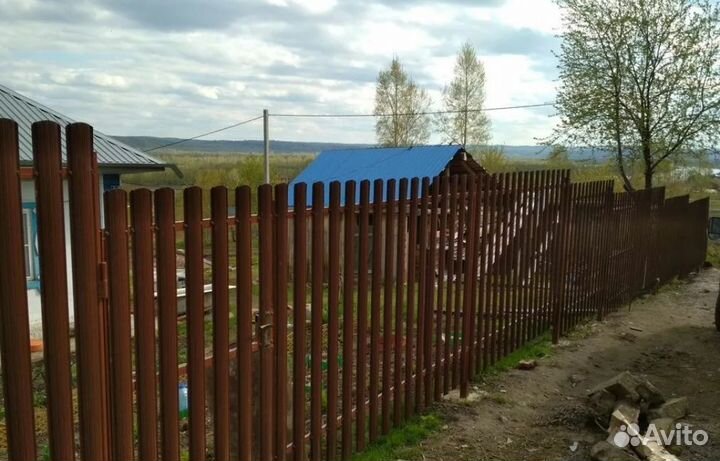 Забор из евроштакетника,ворота, калитки качественн