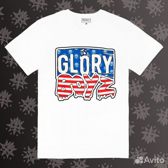 Футболка glo gang Glory Boyz White/Black