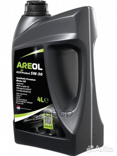 Areol ECO Protect 5W30 (4L) масло моторное син