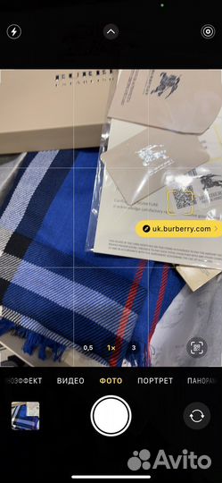 Мужской шарф burberry