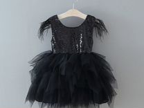 Платье уэнсдэй черное нарядное wednesday 116