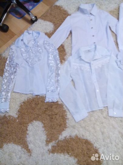 Блузки белые для школы