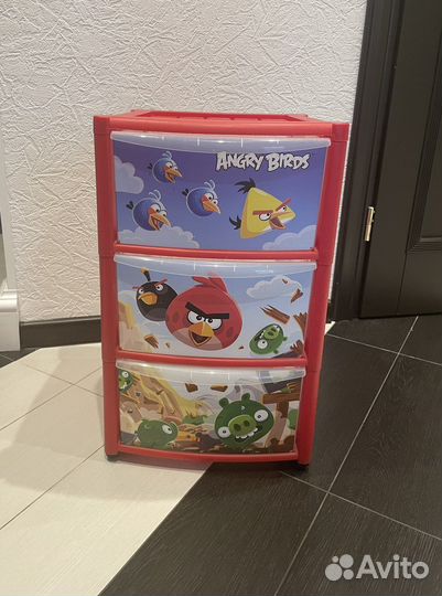 Тумбочка для игрушек «AngryBirds»