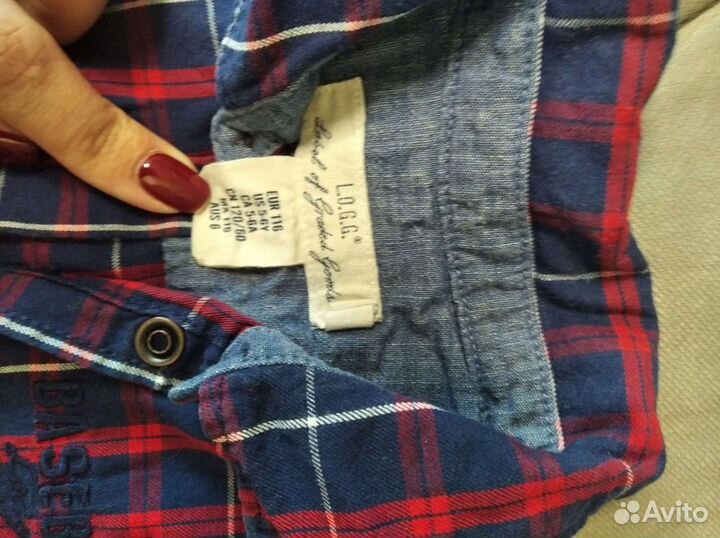 Рубашка на кнопках HM, р.116