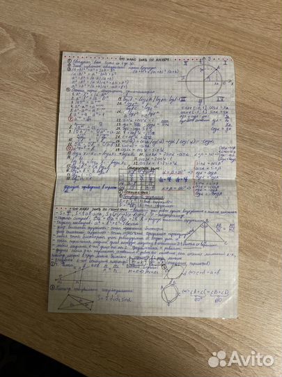 Шпаргалки егэ русский, профиль математика