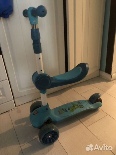 Самокат детский трехколесный бу