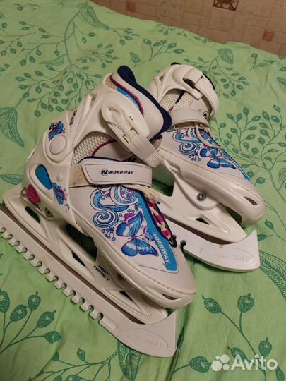 Коньки детские, nordway размер 34 - 37