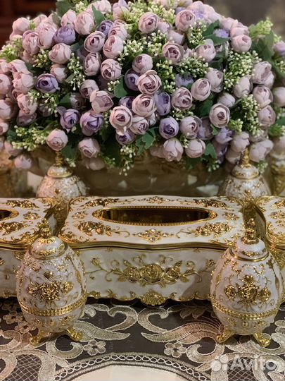 Подставка под зубочистки и салфетница