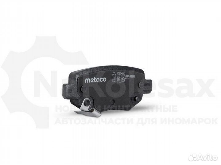 Колодки тормозные задние дисковые к-кт Metaco 3010