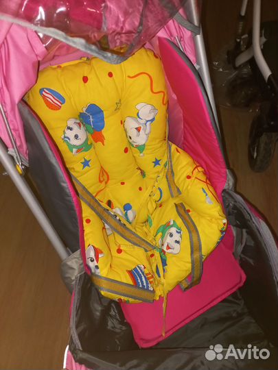 Детские санки коляска с колесами