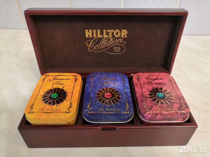 Деревянная шкатулка для чая, подарка, хранения