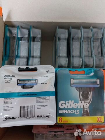 Сменные кассеты gillette mach3