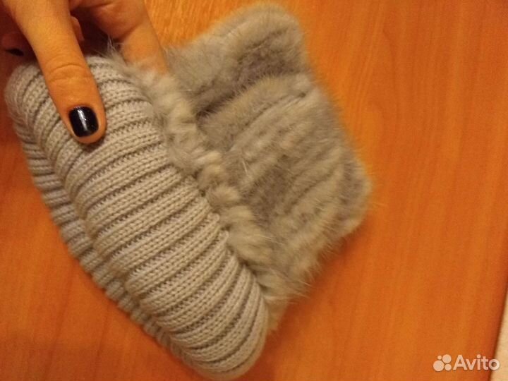 Шапка меховая с ушками