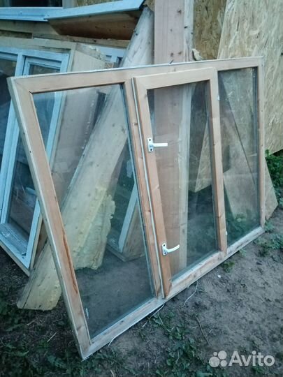 Деревянные окна со стеклопакетом бу