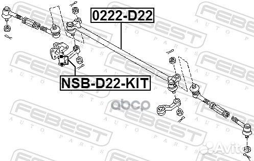 Тяга рулевая nissan nissan truck D22