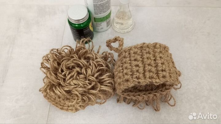 Мочалка из джута