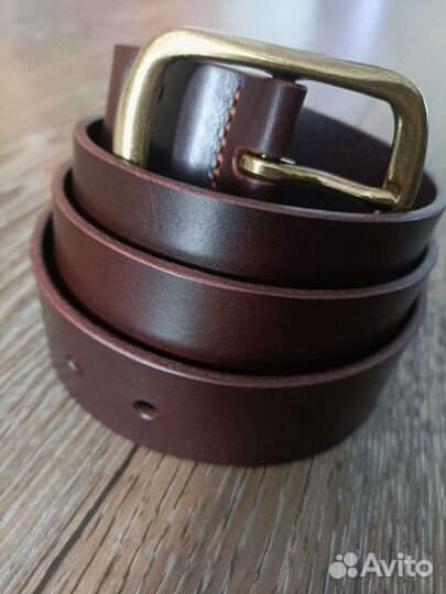 Мужской кожаный ремень ручная работа