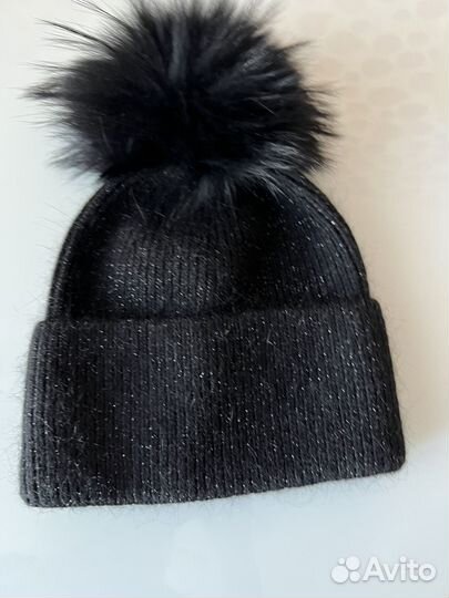 Шапки Новая с Ангорой натур бубон