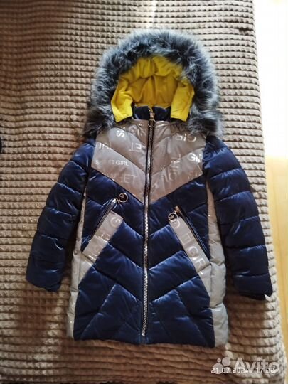 Куртка зимняя на девочку р.104-110-116