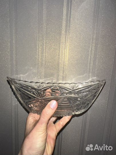 Салатник хрустальный