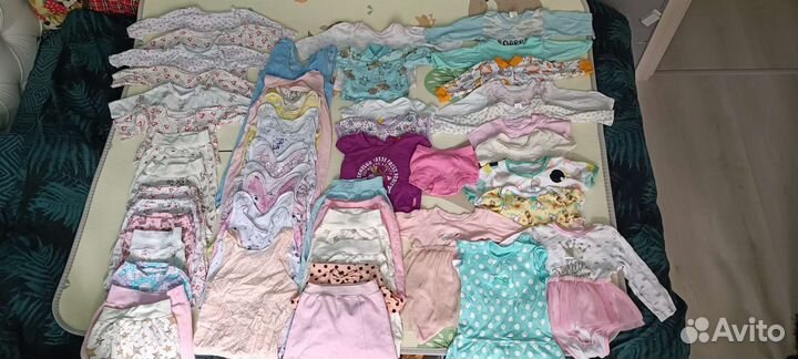 Детские вещи пакетом для девочек от 0 до 5 месяцеа