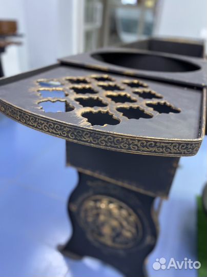 Мангал с печью под казан