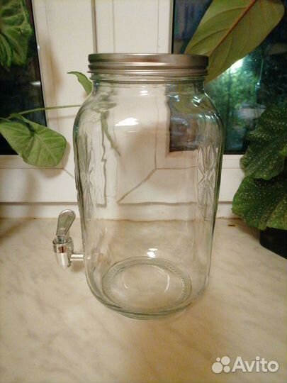 Лимонадник с краном 3л, б/у