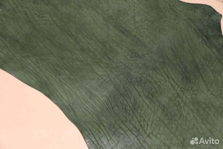 Кожа. Изумруд без покрытия. 1,3-1,5 мм
