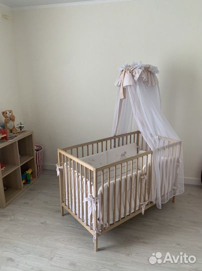 Детская кровать IKEA с матрасом