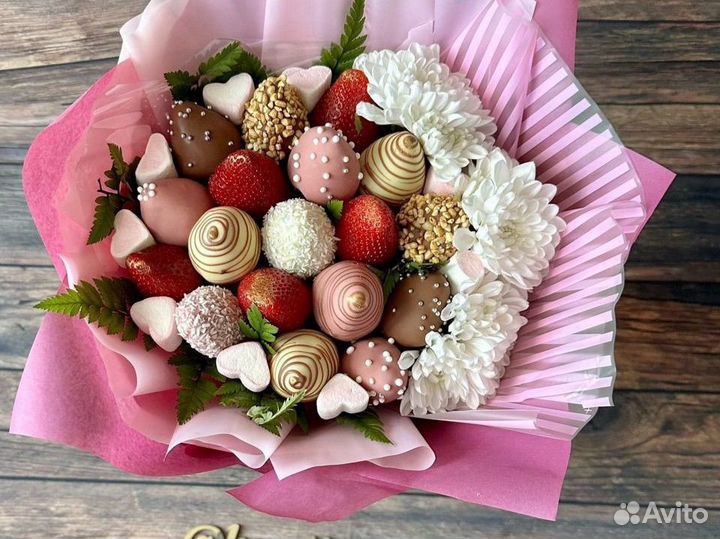 Букет из клубники в шоколаде