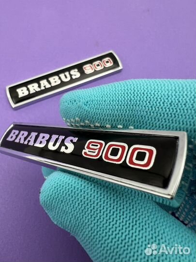 Шильдики 2 шт надпись Brabus 900 эмблема Брабус