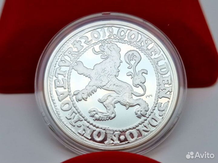 Нидерланды 2019 Рыцарь Лев Львиный Дол Серебр 1 Oz