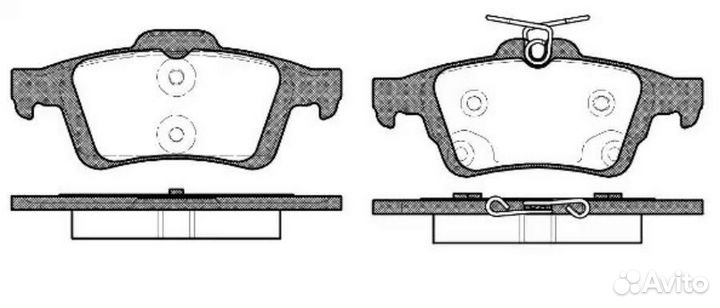 Remsa 084270 Колодки тормозные ford focus 3 11- за