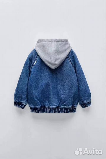 Утепленная джинсовая куртка zara