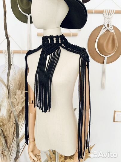 Чокер/плечики/эполеты макраме