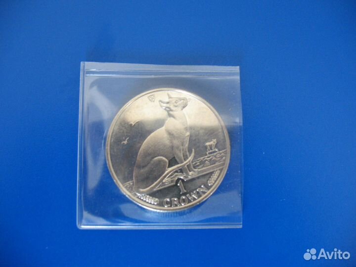 Монета острова Мэн. Сиамская кошка