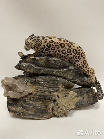 Статуэтка. Ручная работа. Снежный барс